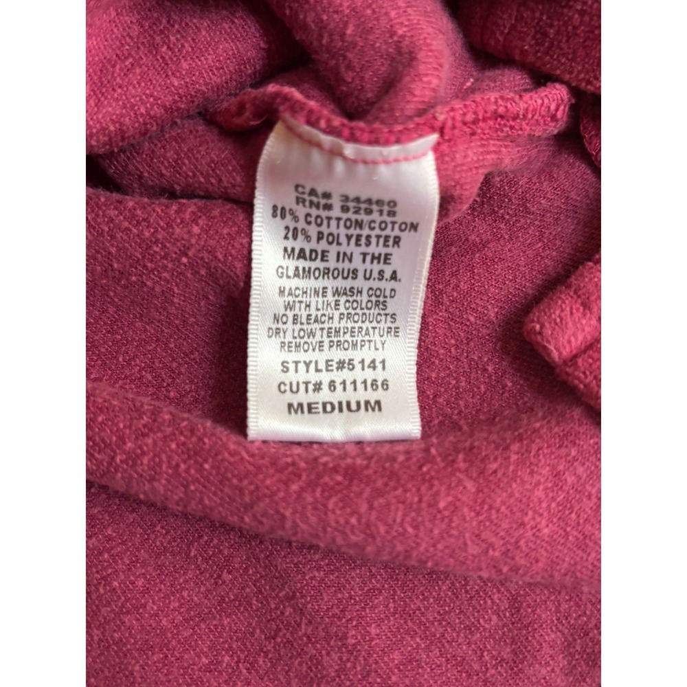 Vtg. Juicy Couture Burgundy Pink Velour Strapless Mini Dress Womens Medium Y2K - Picture 10 of 10